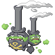 Battler sprite for Weezing