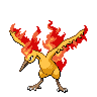 Battler sprite for Moltres