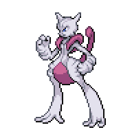Battler sprite for Mewtwo
