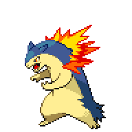 Battler sprite for Typhlosion