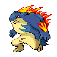 Battler sprite for Typhlosion
