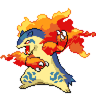 Battler sprite for Typhlosion