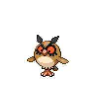 Battler sprite for Hoothoot