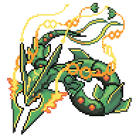 Battler sprite for Rayquaza