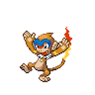 Battler sprite for Monferno
