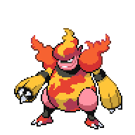 Battler sprite for Magmortar