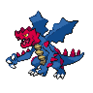 Battler sprite for Druddigon