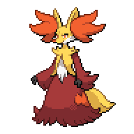 Battler sprite for Delphox