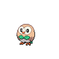 Battler sprite for Rowlet