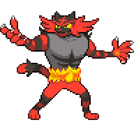 Battler sprite for Incineroar