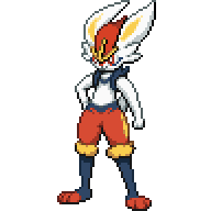 Battler sprite for Cinderace